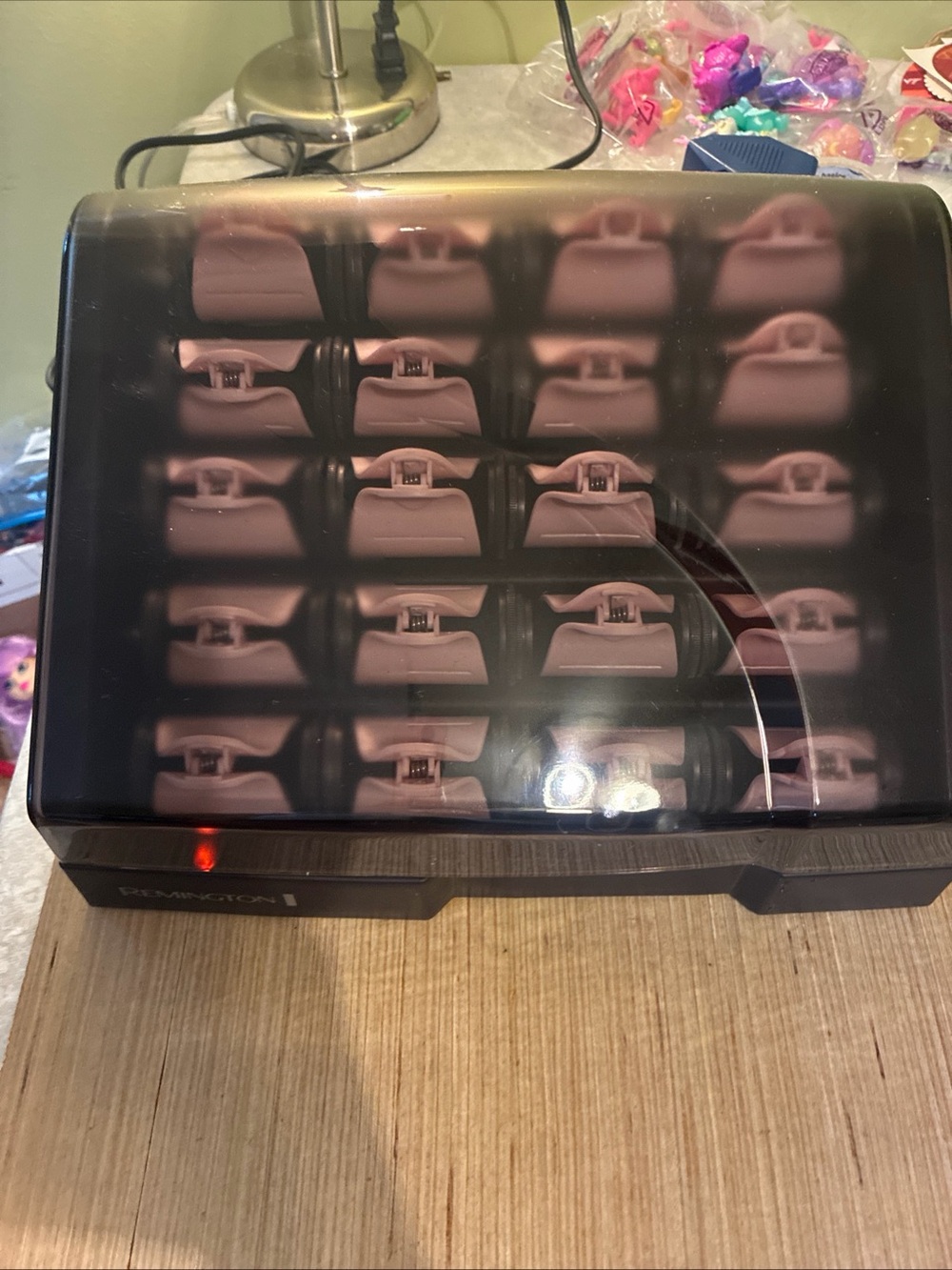 Remington Pink Pearl Ceramic Heated Rollers Set great condition